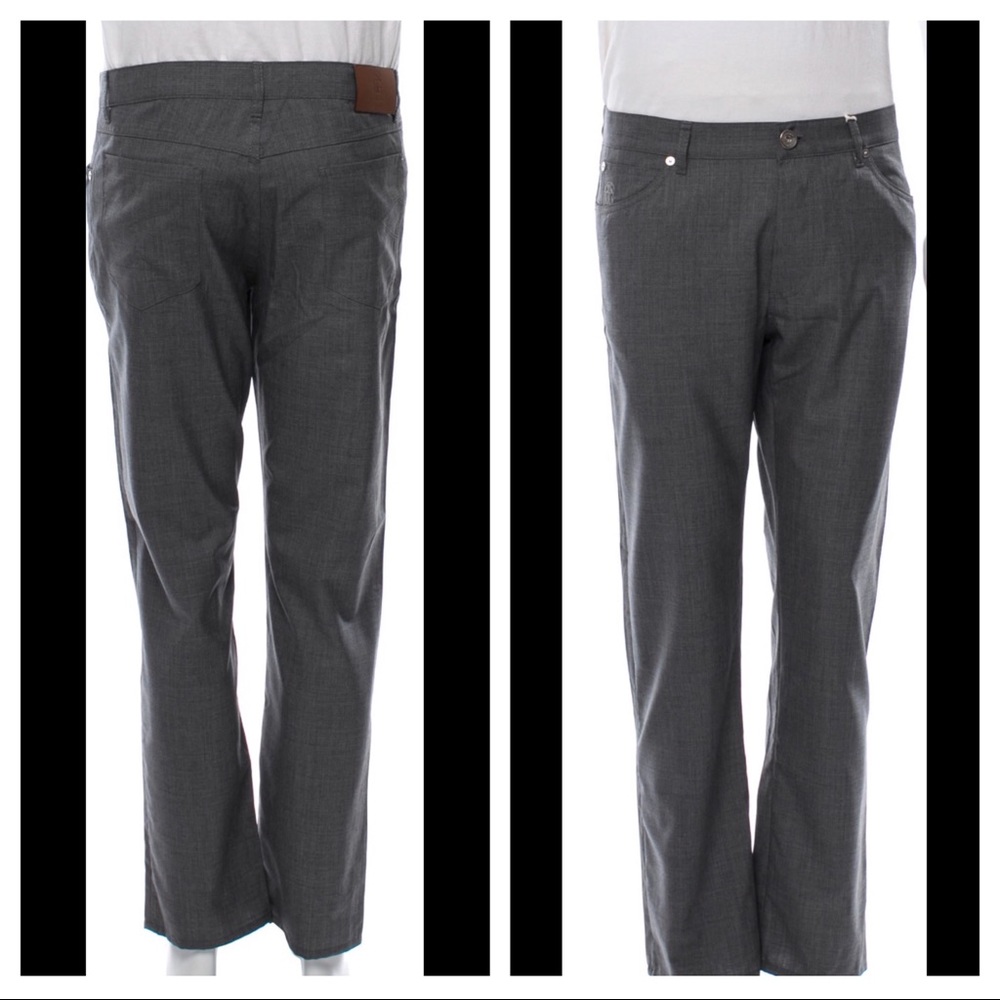 Brunello Cucinelli Mens Grey Pants size 48